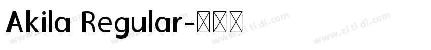 Akila Regular字体转换
